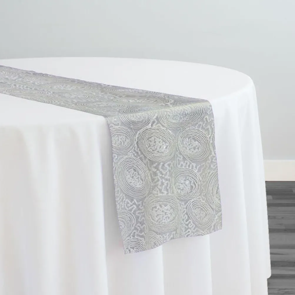 Sienna Design Table Runner in White