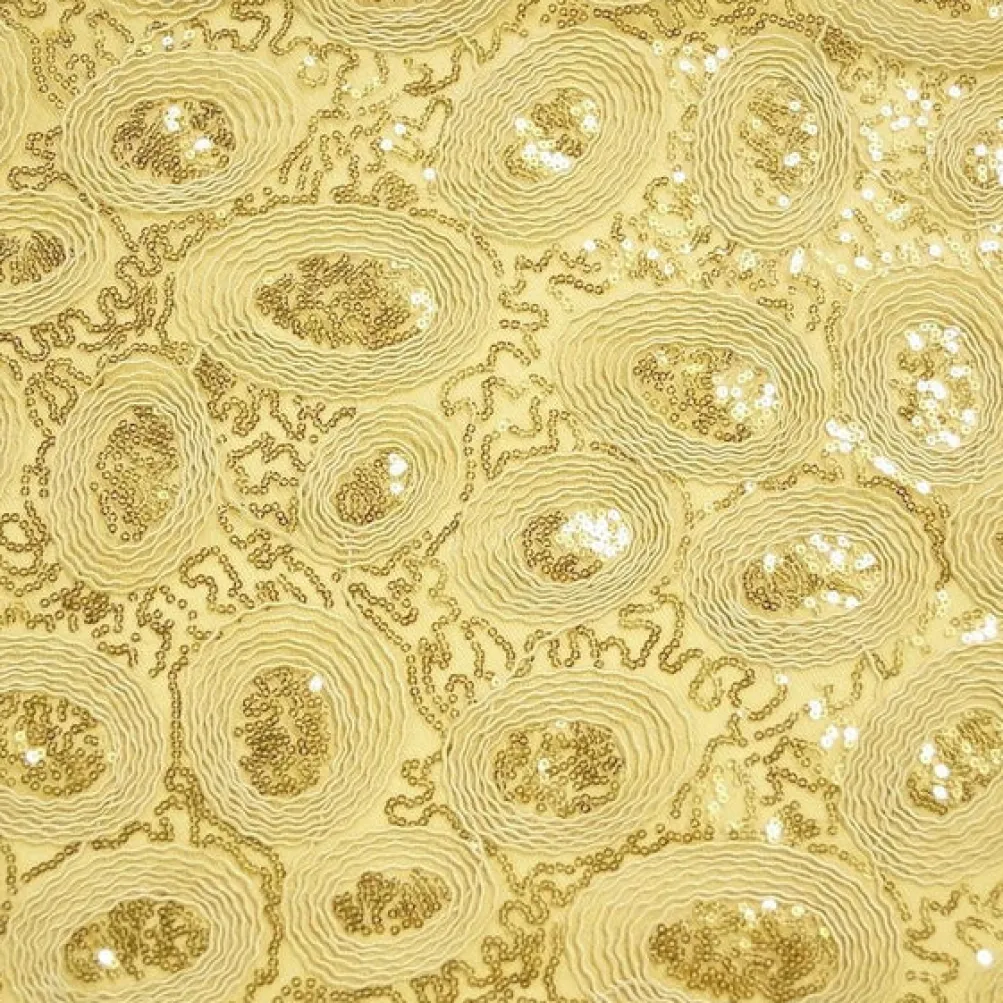 Sienna Design (w/ Poly Lining) Table Napkin in Gold