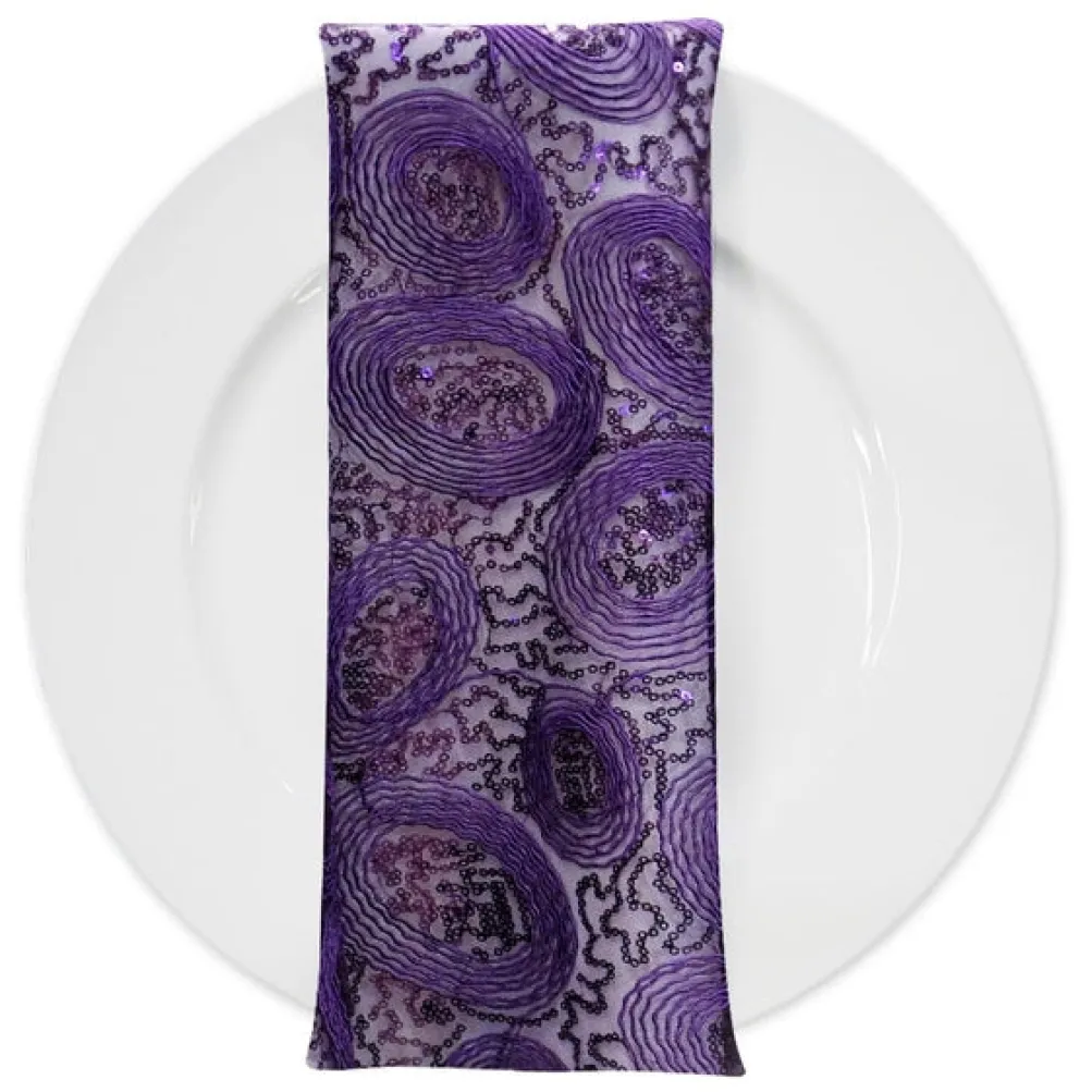 Sienna Design (w/ Poly Lining) Table Napkin in Plum