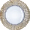 Solar - Glass Charger Plate in Gold (Item # 0309-B)