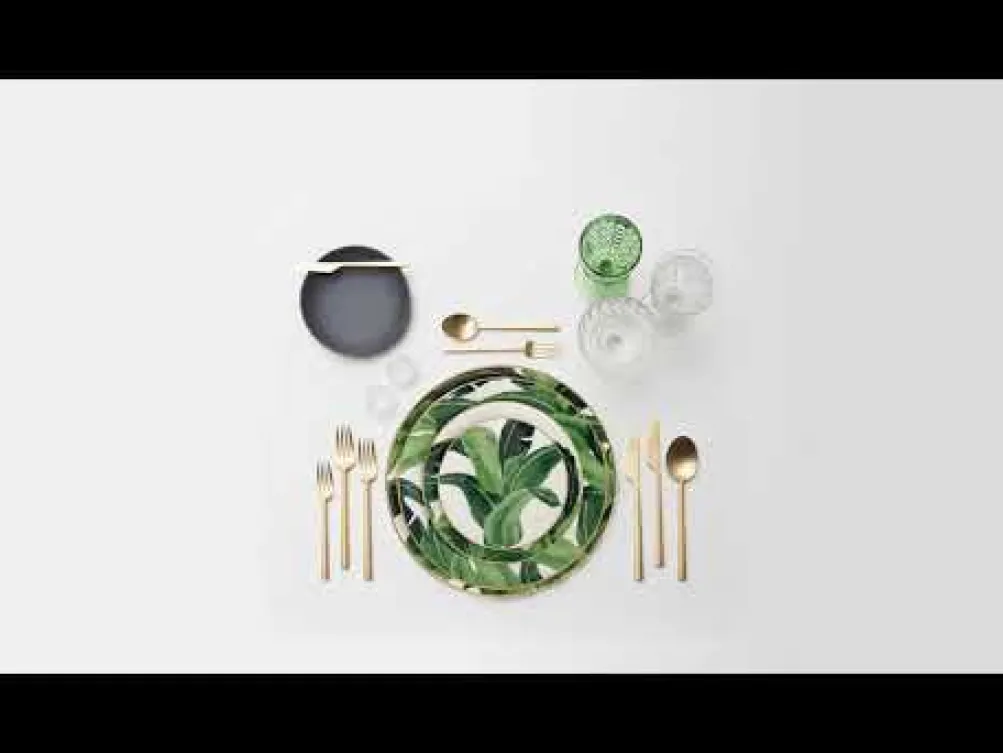 Solaris - Glass Charger Plate in Gold (Item # 0426)
