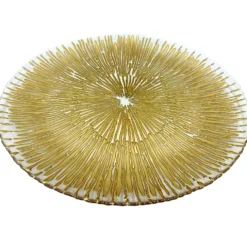 Solaris - Glass Charger Plate in Gold (Item # 0426)