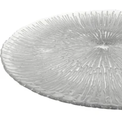 Solaris - Glass Charger Plate in Silver (Item # 0426)