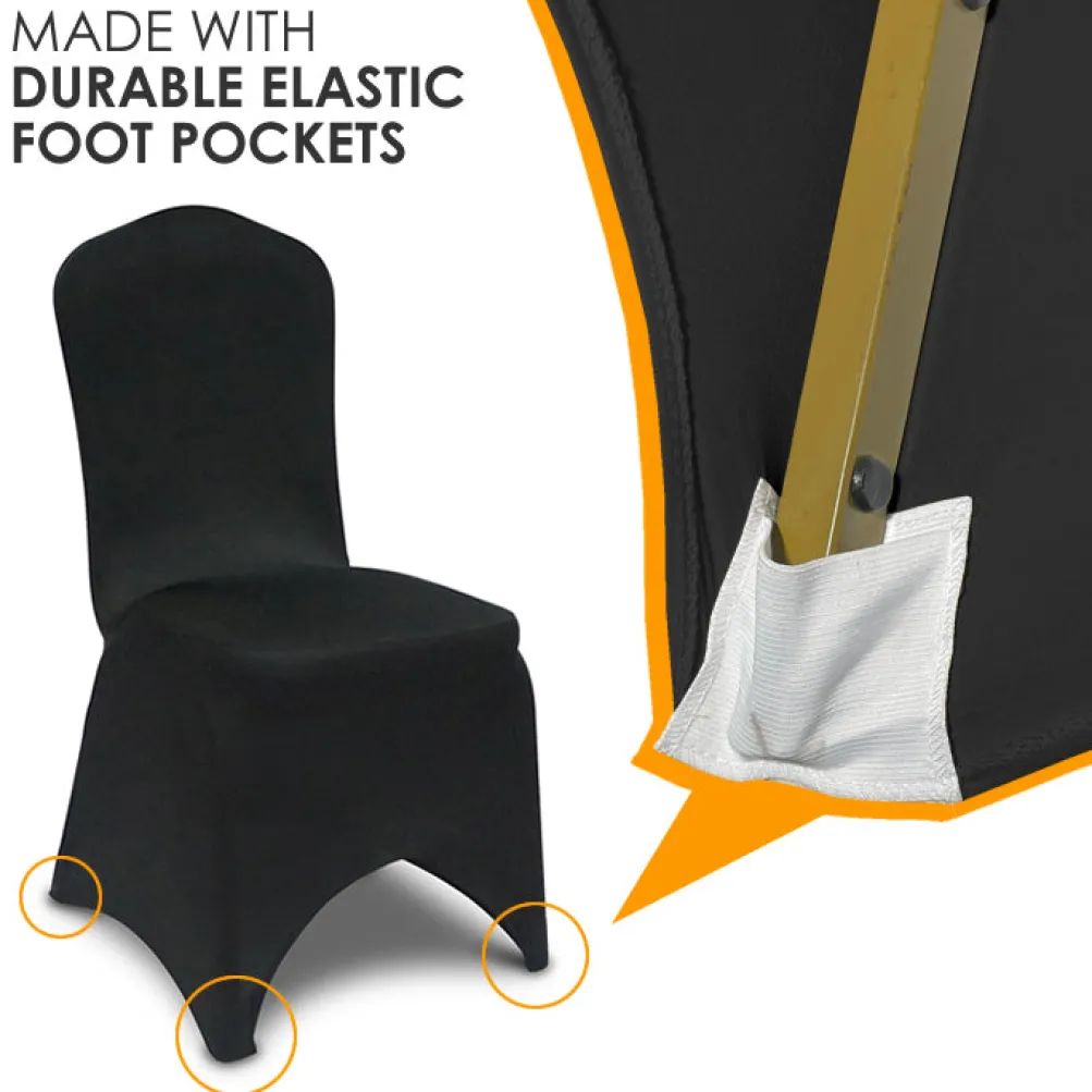Spandex Banquet Chair Cover in Emerald Green