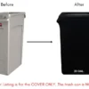 Spandex (Slim Jim) 23 Gallon Trash Can Cover in Black