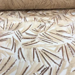 Sparkle Sequins Table Linen in Champagne