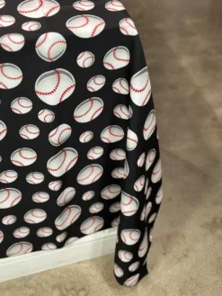 Sports (Poly Print) Table Linen Baseball