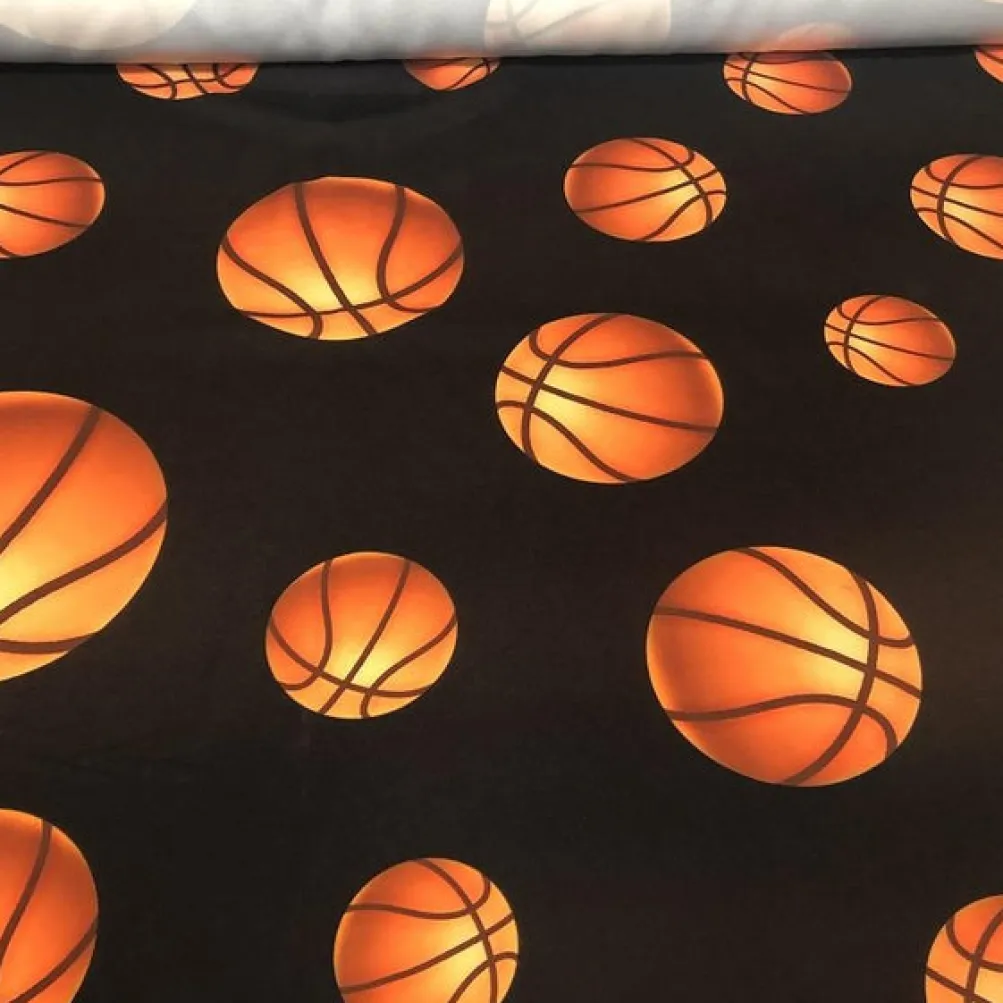 Sports (Poly Print) Table Linen Basketball