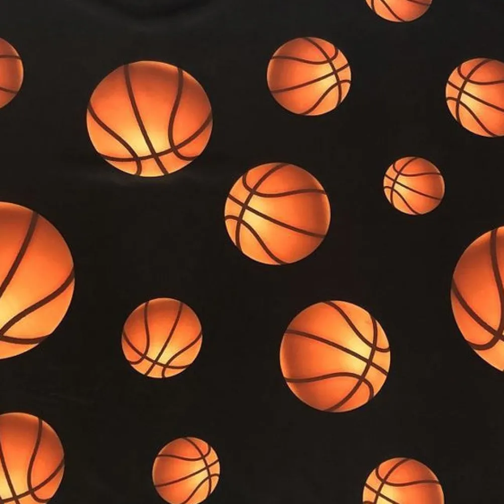 Sports (Poly Print) Table Linen Basketball