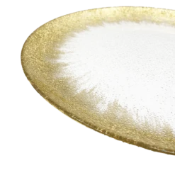 Stardust - Glass Charger Plate in Gold (Item # 0277)