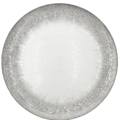 Stardust - Glass Charger Plate in Silver (Item # 0277)