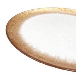 Stardust - Glass Charger Plate in Rose Gold (Item # 0277)