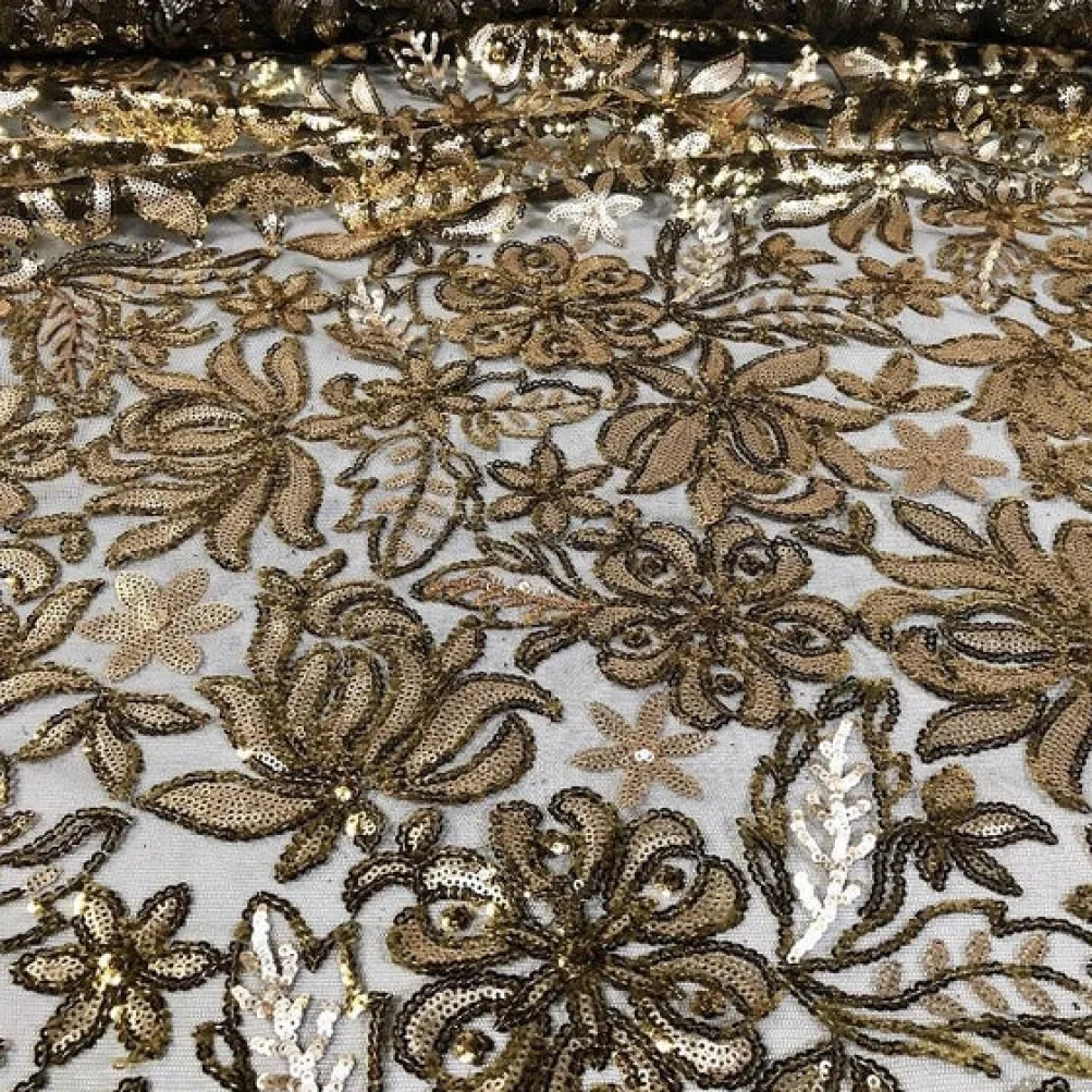 Starlight Sequins Table Linen in Gold