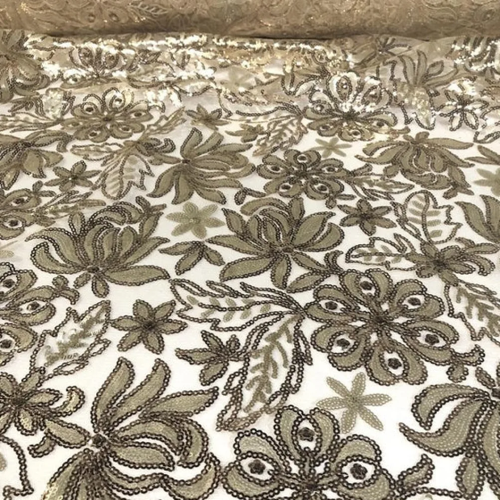 Starlight Sequins Table Runner in Champagne