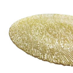 Static - Glass Charger Plate in Gold (Item # 0290)