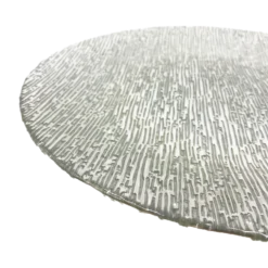Static - Glass Charger Plate in Silver (Item # 0290)