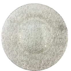 Static - Glass Charger Plate in Silver (Item # 0290)