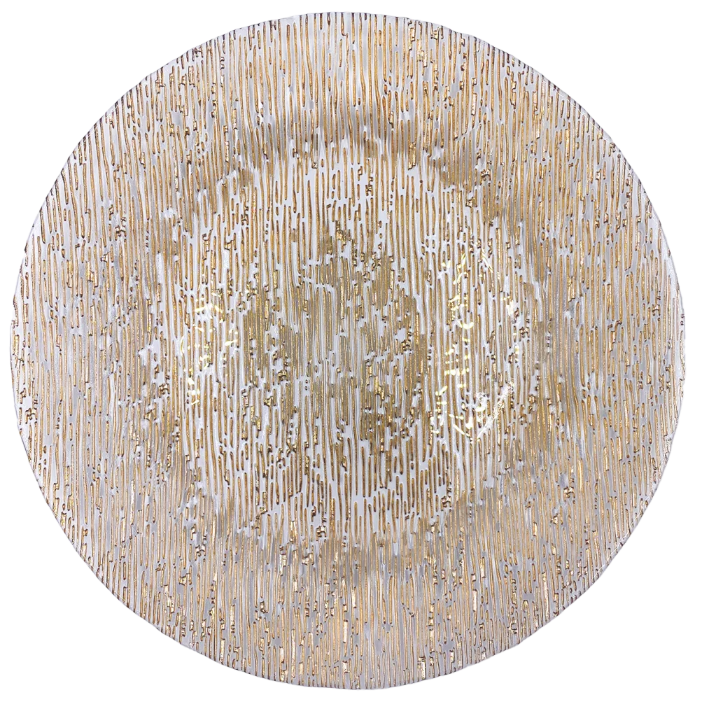 Static - Glass Charger Plate in Rose Gold (Item # 0290)