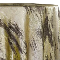 Static Jacquard Table Linen in Gold and Brown