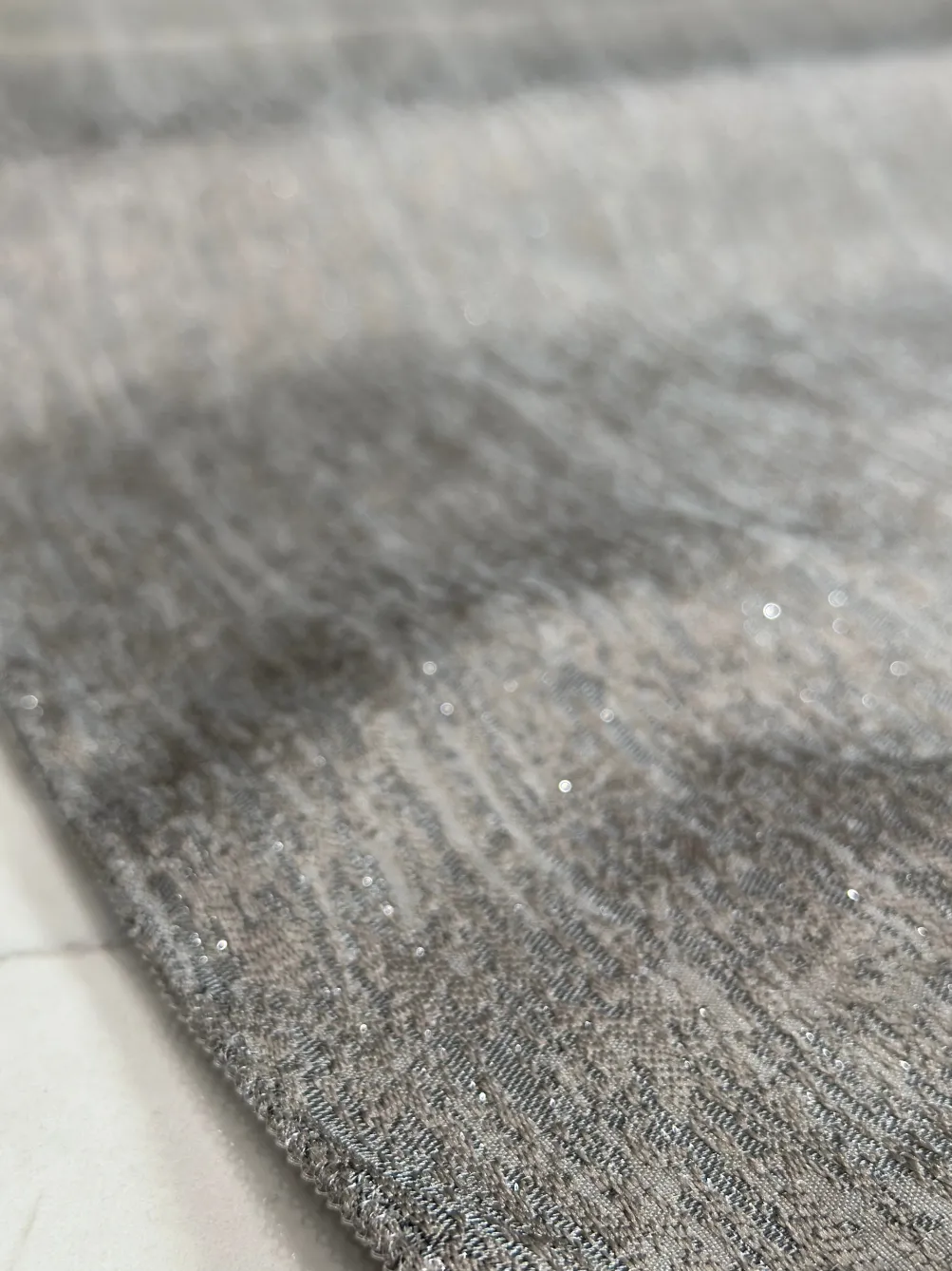 Sterling Jacquard Table Linen in Grey