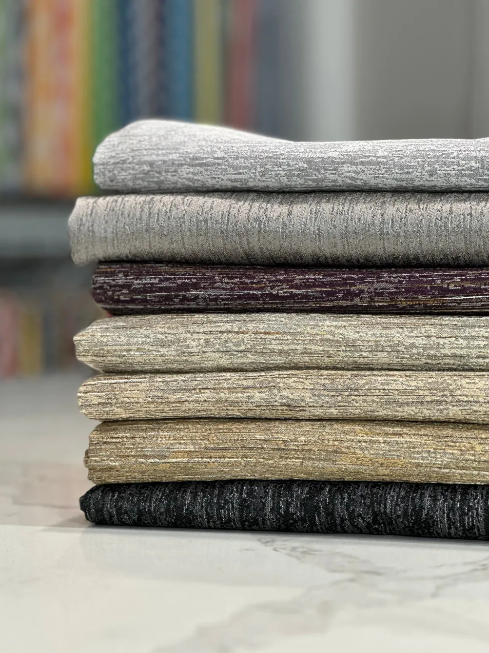 Sterling Jacquard Table Linen in Plum