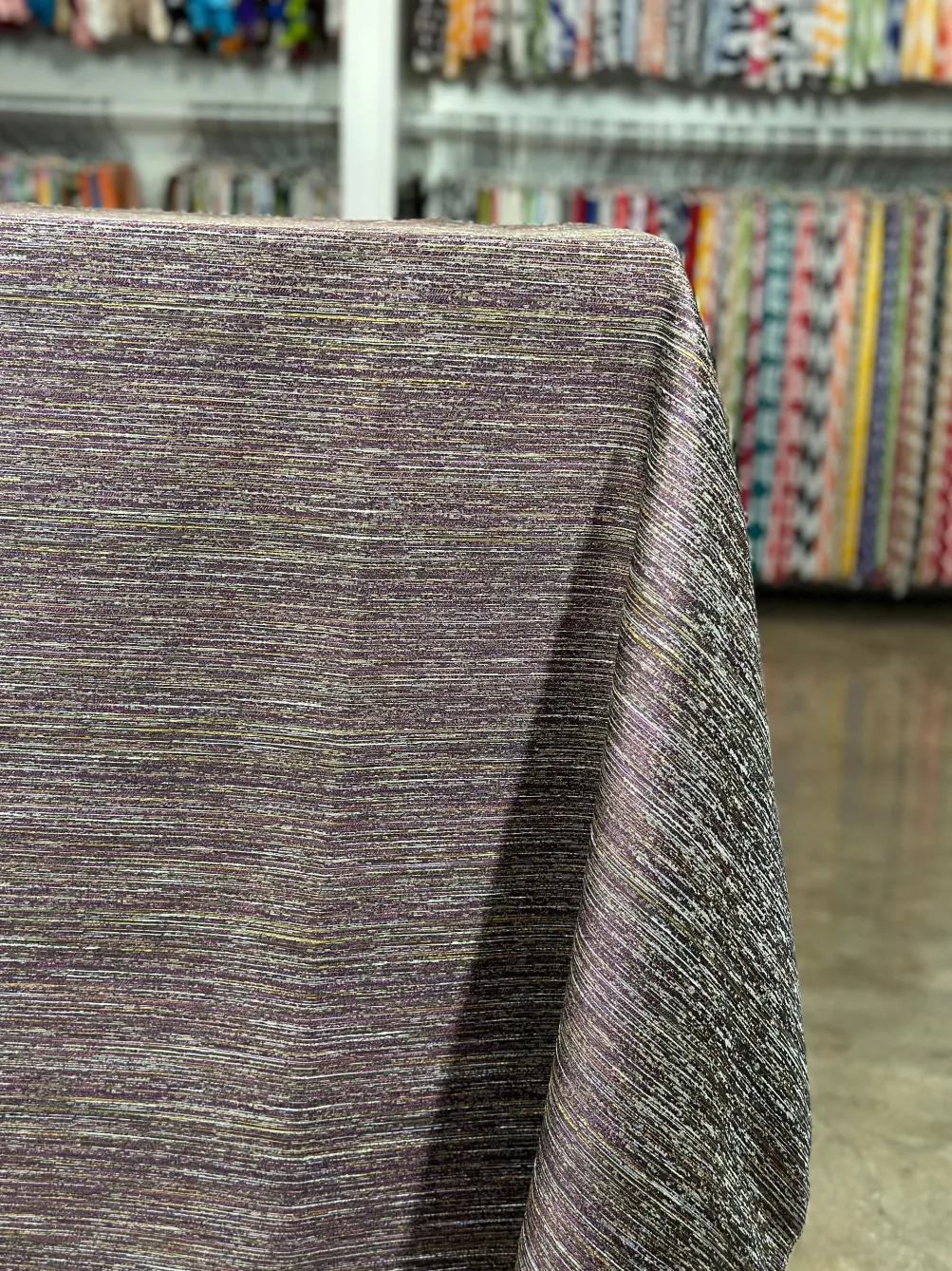 Sterling Jacquard Table Linen in Plum