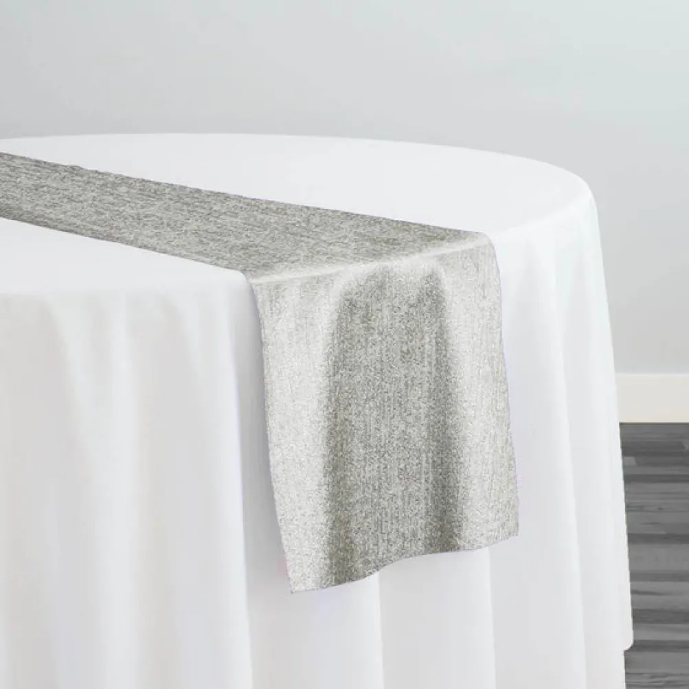 Sterling Jacquard Table Runner in Ivory