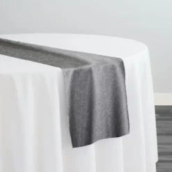 Sterling Jacquard Table Runner in Gray
