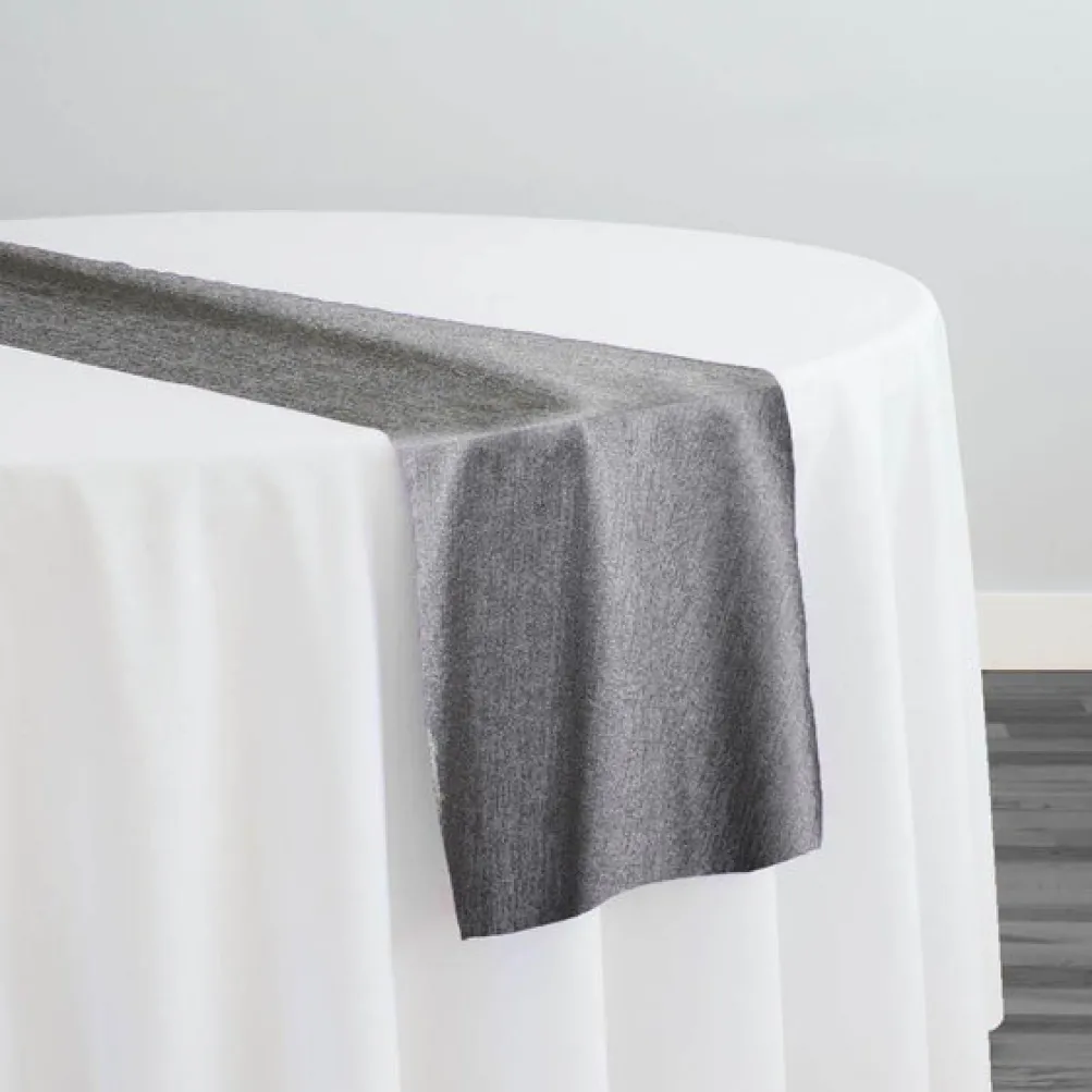 Sterling Jacquard Table Runner in Gray