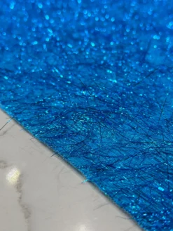 String Metallic Table Linen in Turquoise