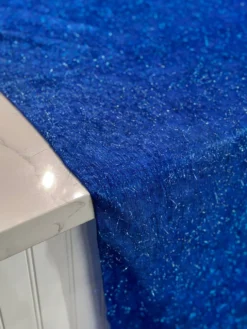String Metallic Table Linen in Royal