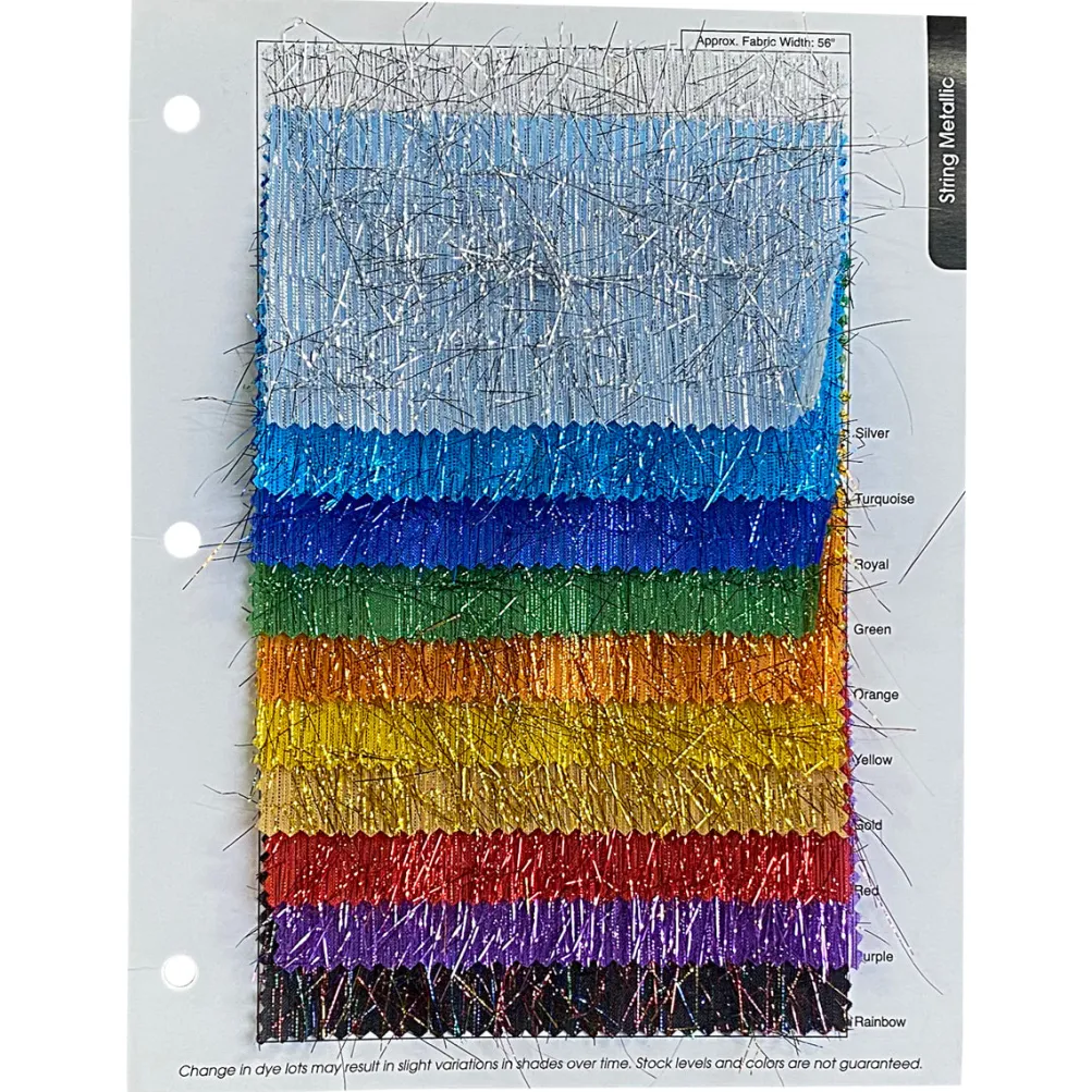 String Metallic Table Runner in Green