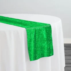 String Metallic Table Runner in Green