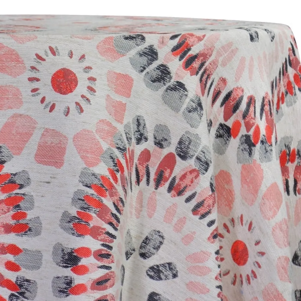 Sundaze Jacquard (Reversible) Table Linen in Red and Black