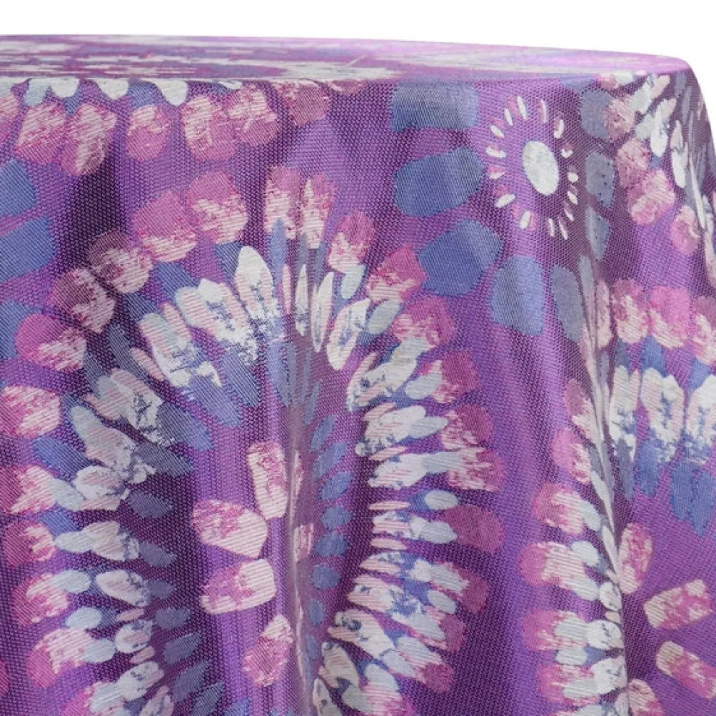 Sundaze Jacquard (Reversible) Table Linen in Fuchsia and Blue