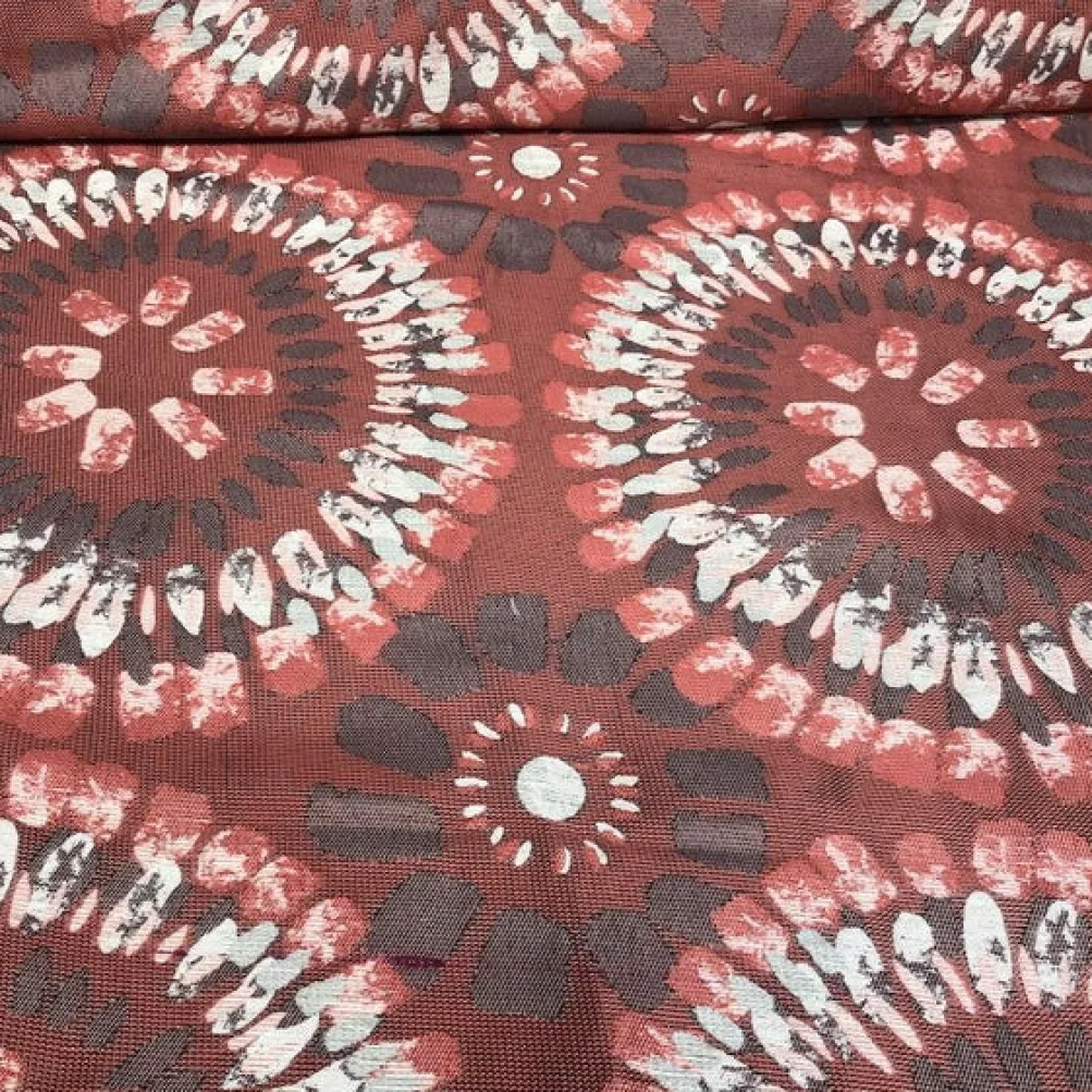 Sundaze Jacquard (Reversible) Table Napkin in Red and Black