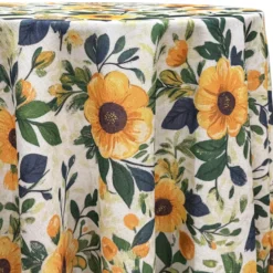 Sunshine Blooms Table Linen