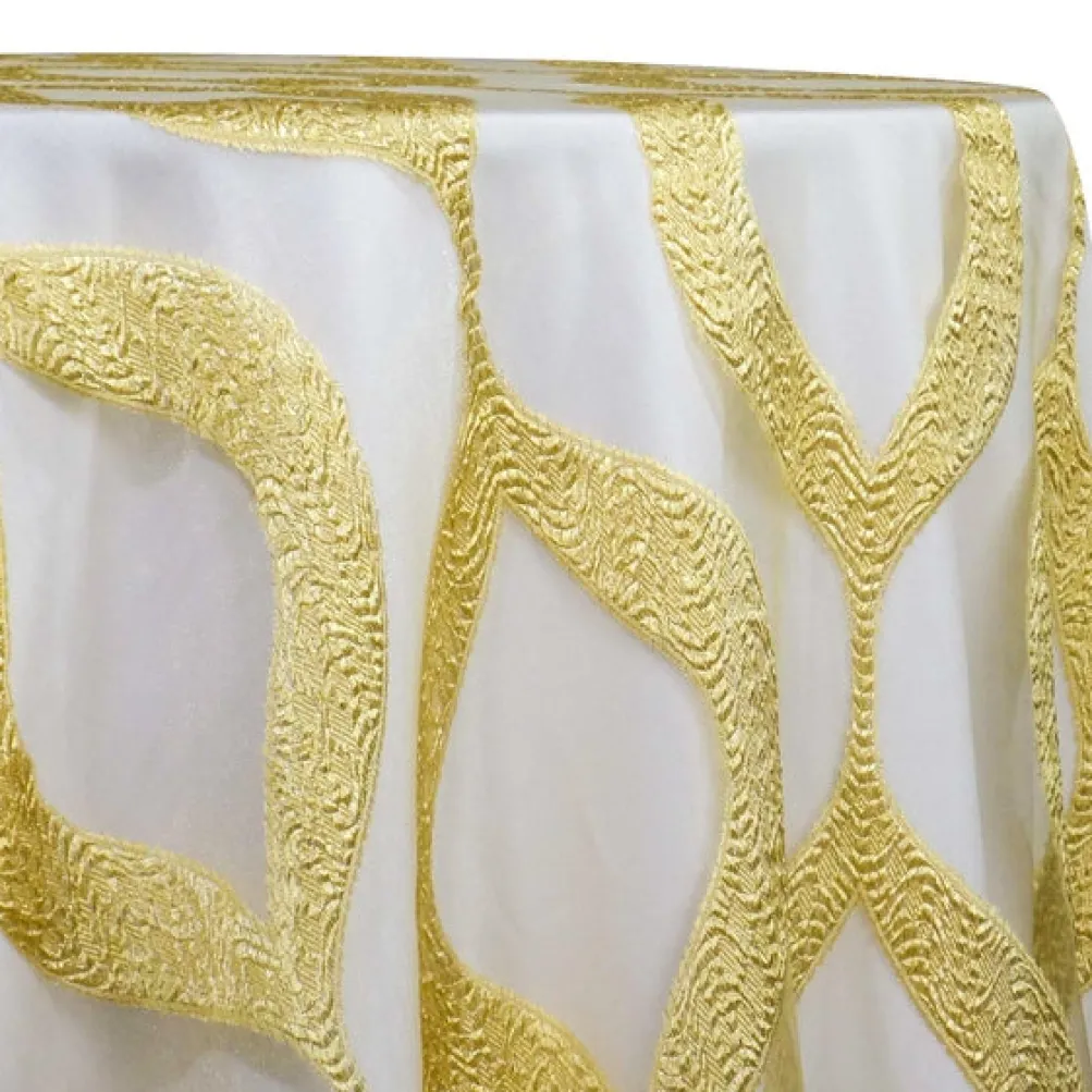 Tabriz Organza Table Linen in Gold