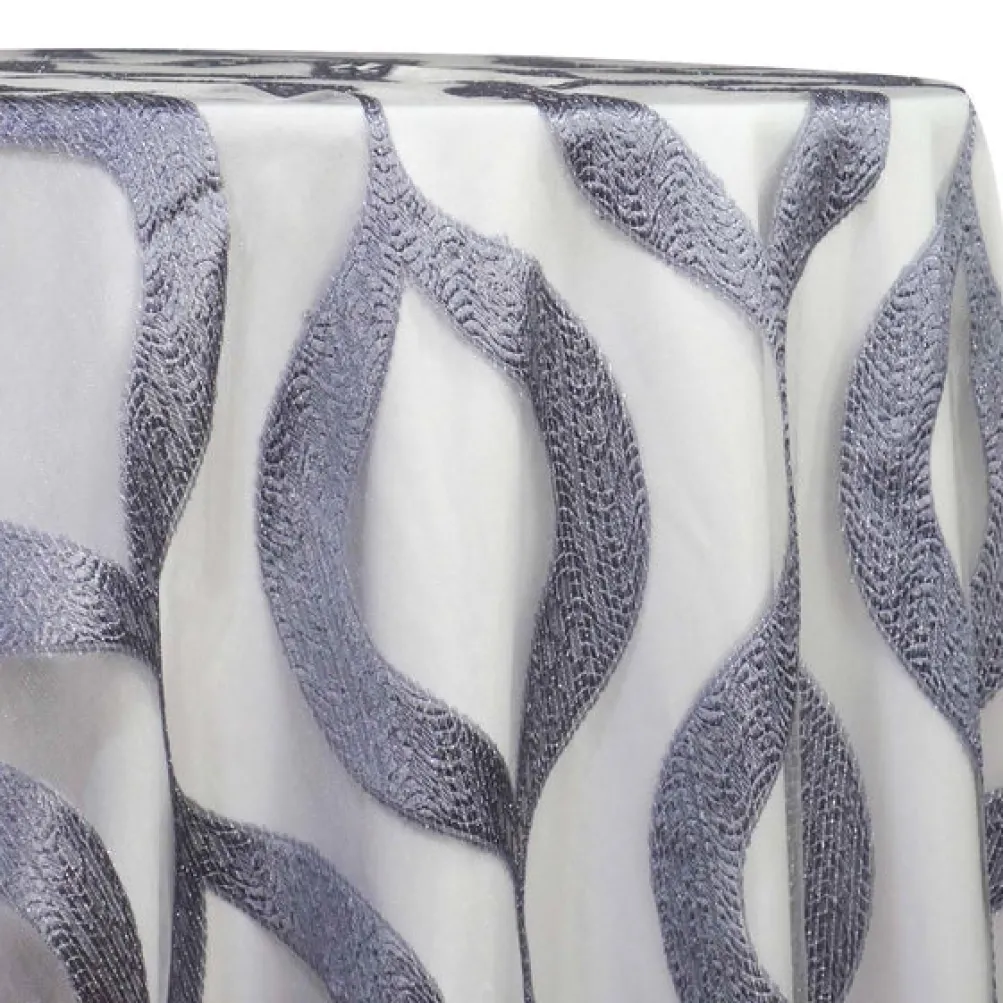 Tabriz Organza Table Linen in Silver