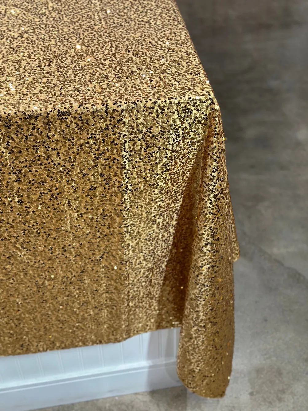 Taffeta Sequins Table Linen in Gold