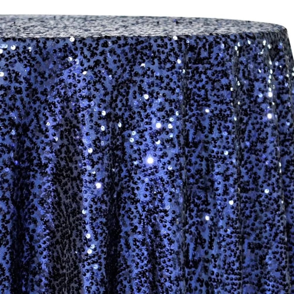 Taffeta Sequins Table Linen in Navy
