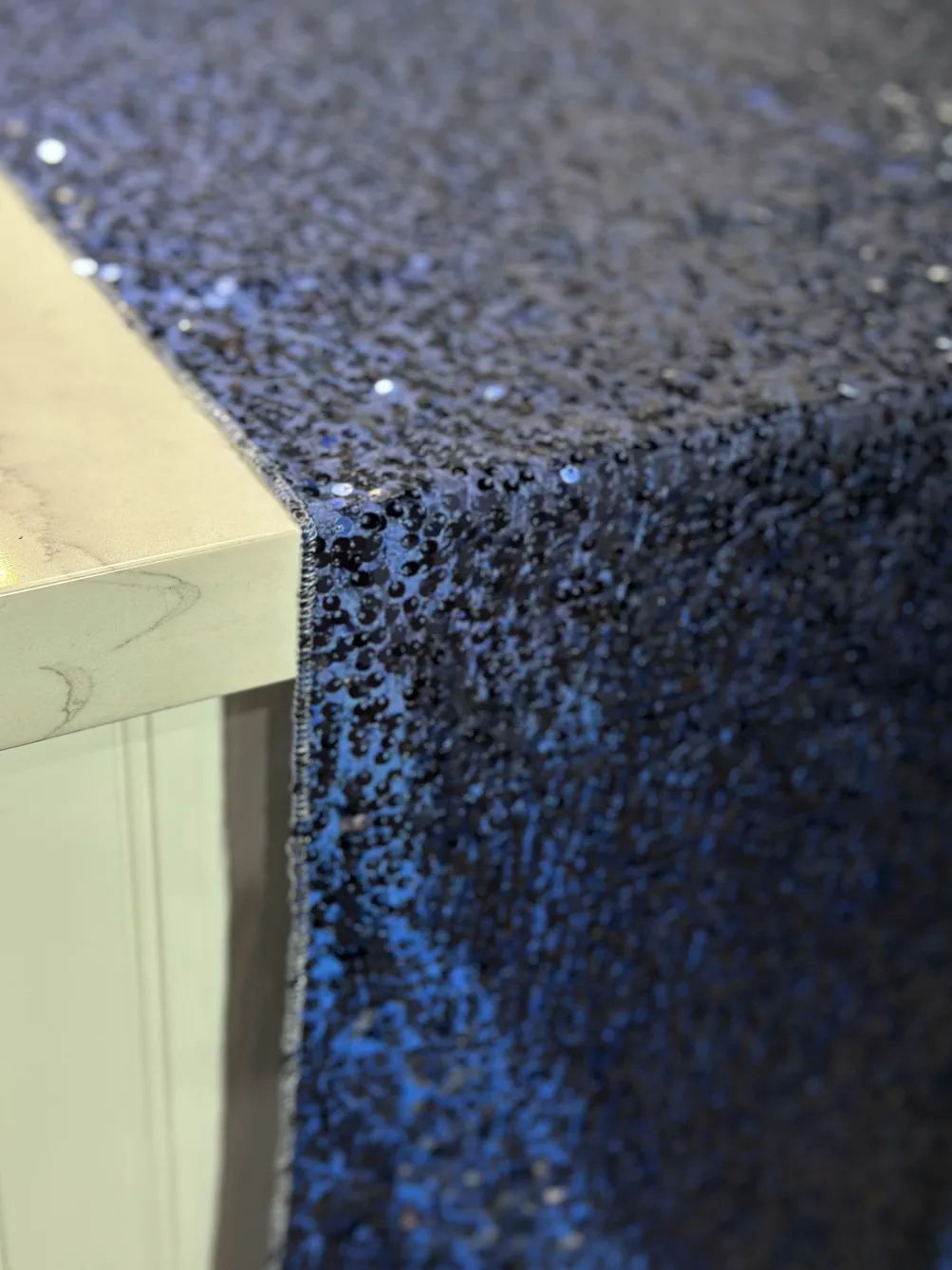 Taffeta Sequins Table Linen in Navy