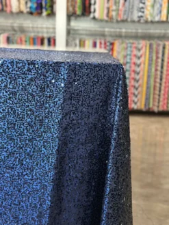 Taffeta Sequins Table Linen in Navy