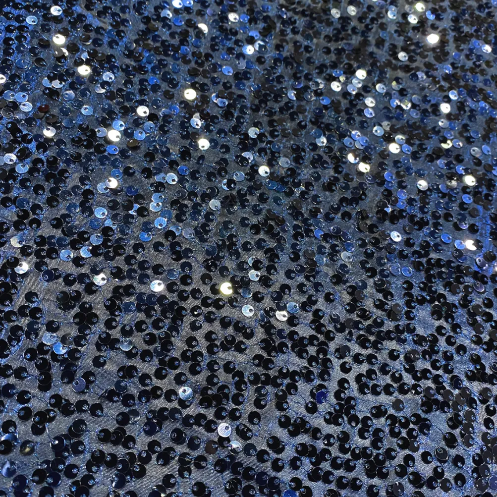 Taffeta Sequins Table Linen in Navy