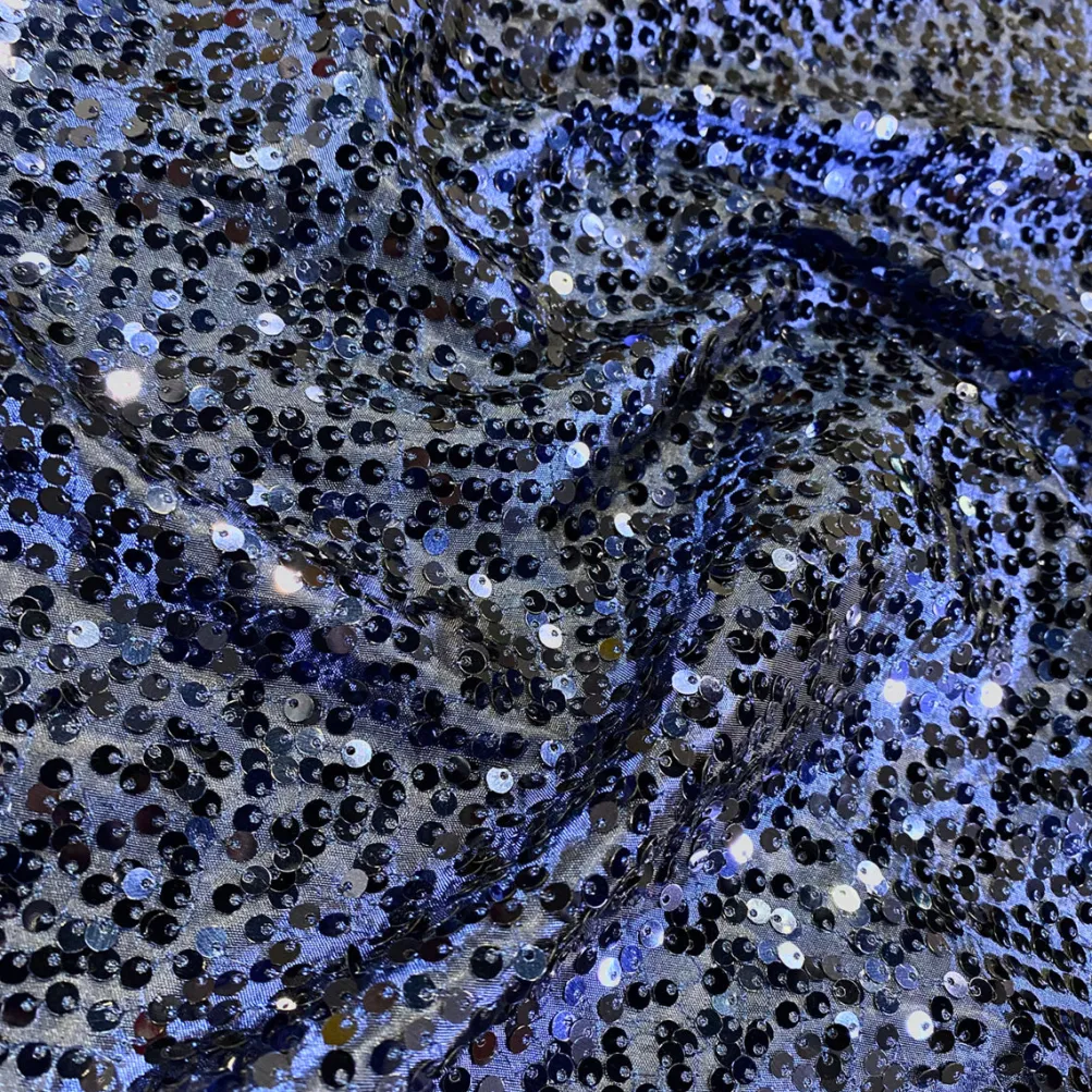 Taffeta Sequins Table Linen in Navy
