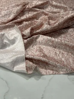 Taffeta Sequins Table Linen in Blush Matte