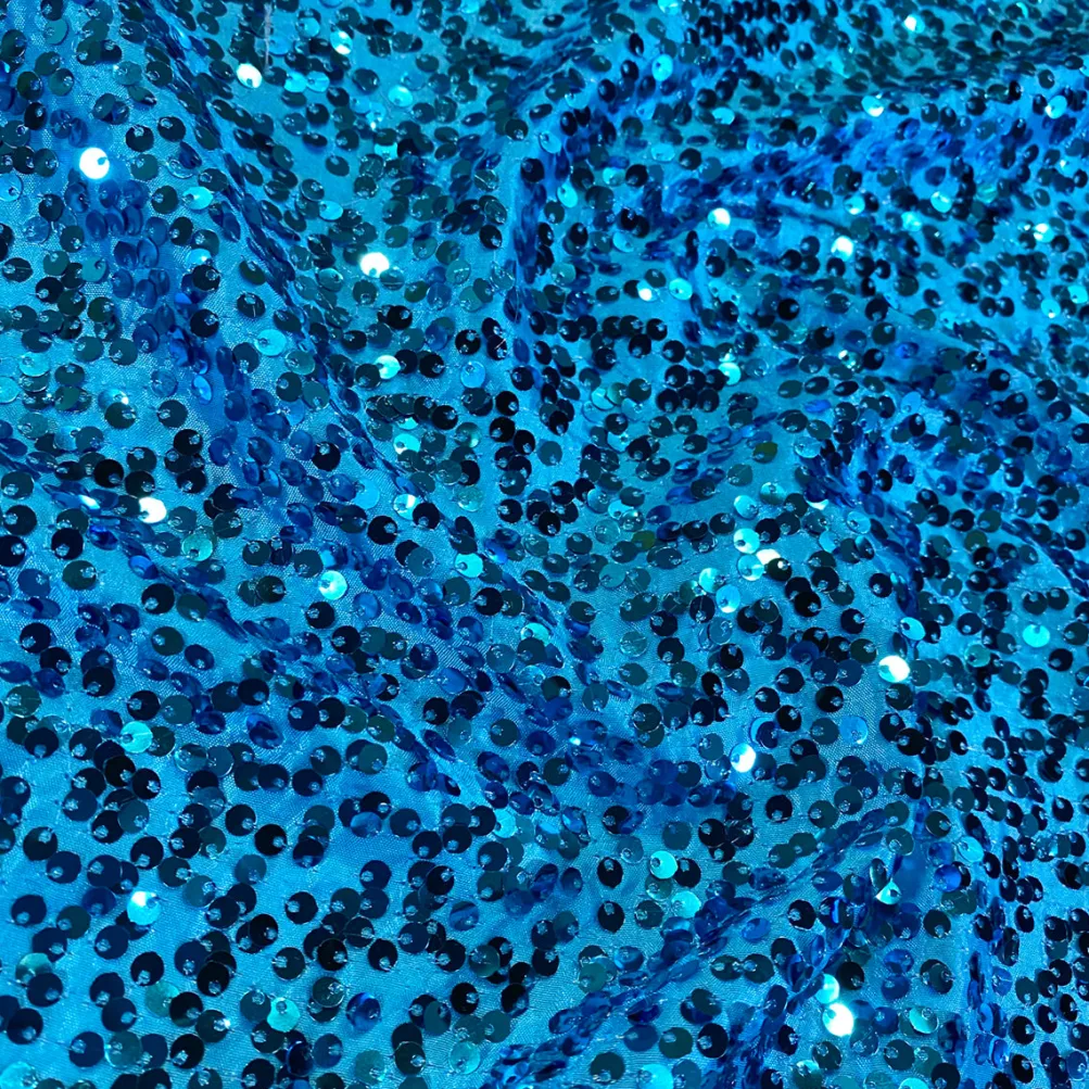 Taffeta Sequins Table Linen in Turquoise