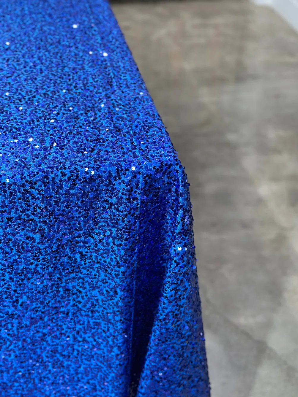 Taffeta Sequins Table Linen in Royal