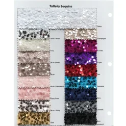 Taffeta Sequins Table Linen in Blush Transparent