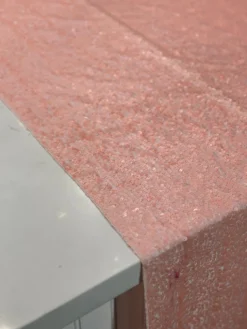 Taffeta Sequins Table Linen in Dusty Rose